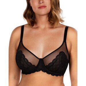 Plus Size Lace Minimizer Bra Full Coverage Support for Large Bust